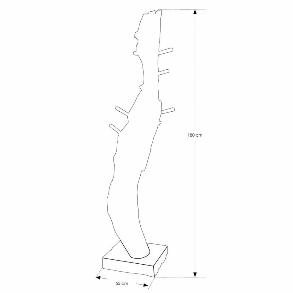 Mueble de baño Composición 2 en madera maciza de teca - Solferino Viadurini
