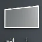 Composición 2 Mueble de baño suspendido en MDF Lacado Platino 120 cm - Renga Viadurini