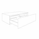 Mueble de Baño Composición 3 en Madera de Teca y Hi Macs® - Talco Viadurini