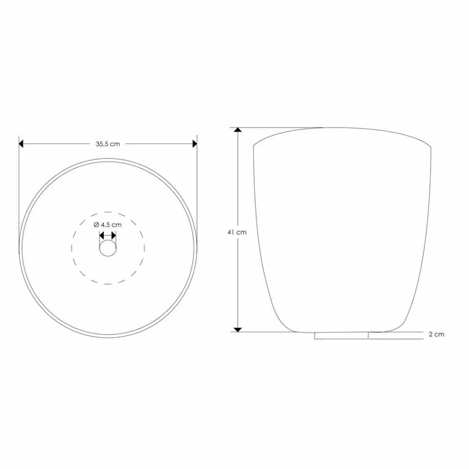 Mueble de baño suspendido Composición 3 con lavabo de resina blanca - Dazzle Viadurini