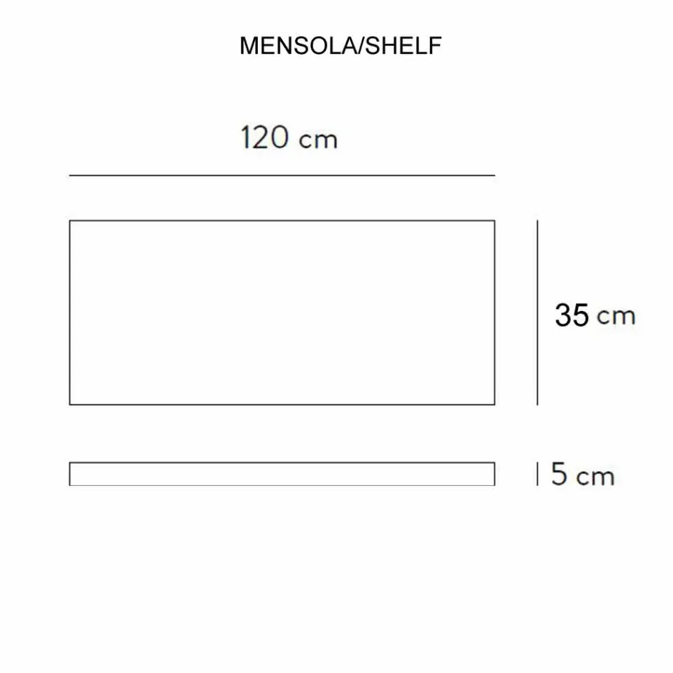 Composición 3 Mueble Baño Suspendido en Gres Porcelánico 4 Acabados - Rambina Viadurini