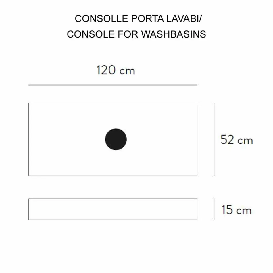 Composición 3 Mueble Baño Suspendido en Gres Porcelánico 4 Acabados - Rambina Viadurini