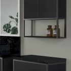 Composición 5 Mueble de baño independiente en Ecolegno Largo 130 + 70 cm - Cizco Viadurini