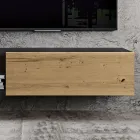 Composición de pared para la sala de estar de diseño moderno Made in Italy - Margit Viadurini