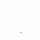 Composición suspendida del baño en Fenix Grey - Becky Viadurini