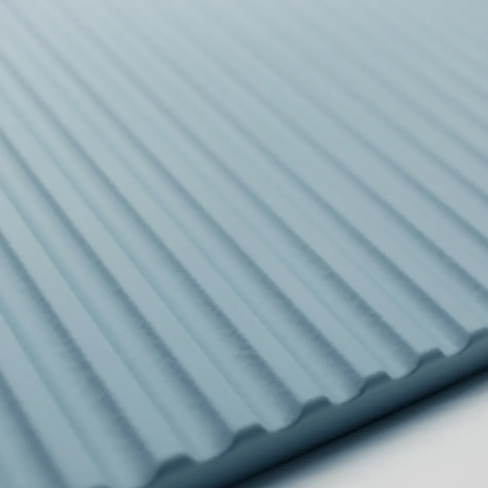 Composición de baño azul Tiffany y roble con espejo Made in Italy - Ermes Viadurini