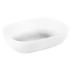 Composición de baño blanca con suelo y accesorios de diseño - Georges Viadurini