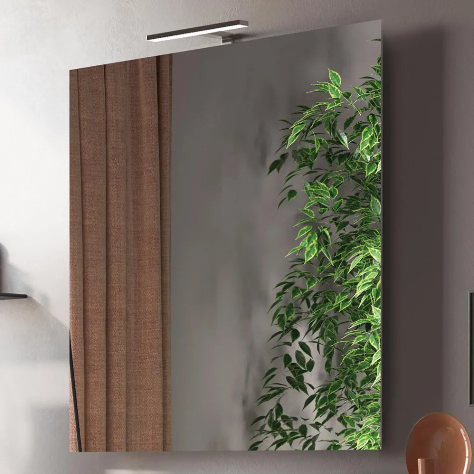 Composición de Baño Completo con Lavabo, Espejo y Base Made in Italy - Dream Viadurini