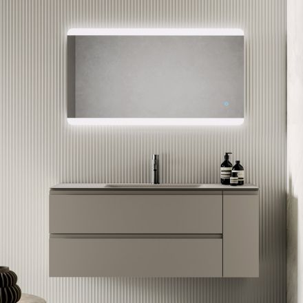 Composición de baño con base de 2 cajones y 1 puerta - Titan Viadurini