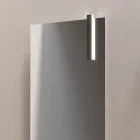 Composición de baño con 1 cajón, 2 estantes de roble, lavabo y espejo - Titan Viadurini