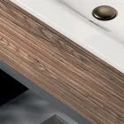 Composición de baño con 2 cajones, 2 compartimentos abiertos y lavabo - Elios Viadurini