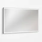 Composición de baño con 4 cajones azul Avio, espejo y lavabo - Velaria Viadurini