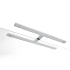 Composición de baño con 4 cajones, lavabo, espejo y estantes abiertos - Elios Viadurini