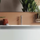 Composición de Baño con Base Suspendida, Espejo y Lavabo Made in Italy - Dream Viadurini