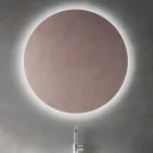 Composición de baño con cajón rosa empolvado y lavabo Calacatta - Elios Viadurini