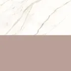 Composición de baño con cajón rosa empolvado y lavabo Calacatta - Elios Viadurini