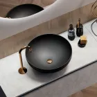 Composición de Baño con Lavabo, Base Suspendida y Espejo Made in Italy - Dream Viadurini