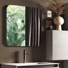Composición de Baño con Lavabo de Resina Base Anti-Rasguños Made in Italy - Dream Viadurini
