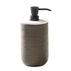 Composición de baño con mueble de teca, espejo y accesorios - Carolie Viadurini