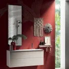 Composición de Baño con Espejo Giratorio 180°, Base y Lavabo Made in Italy - Kilos Viadurini