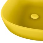Composición de Diseño de Baño Color Amarillo con Accesorios y Espejo - Patryk Viadurini