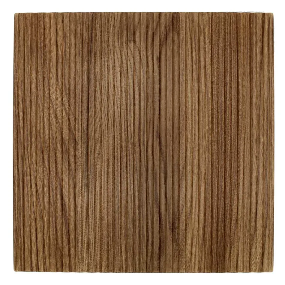 Composición de baño en Roble Río y Gris Cannettati Made in Italy - Chrono Viadurini