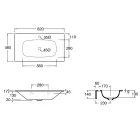 Composición de Baño Lavabo en Cerámica y Espejo Made in Italy - Chantal Viadurini