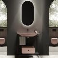 Composición de Baño Lavabo en Cerámica y Espejo Made in Italy - Chantal