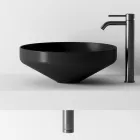 Lavabo de composición de baño en cerámica y espejo Made in Italy - Hoscar Viadurini