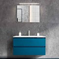 Mueble de baño 90 cm, lavabo moderno y espejo - Becky