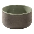 Composición de baño verde con mueble resistente a los arañazos y accesorios - Patryk Viadurini