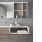 Composición de muebles de baño, diseño moderno y suspendido Made in Italy - Callisi8 Viadurini