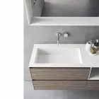 Composición de muebles de baño, diseño moderno y suspendido Made in Italy - Callisi8 Viadurini