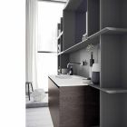 Composición de muebles de baño suspendidos y modernos, muebles de diseño - Callisi12 Viadurini