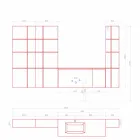 Composición de muebles de baño suspendidos y modernos, muebles de diseño - Callisi12 Viadurini