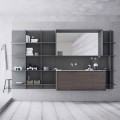 Composición de muebles de baño suspendidos y modernos, muebles de diseño - Callisi12
