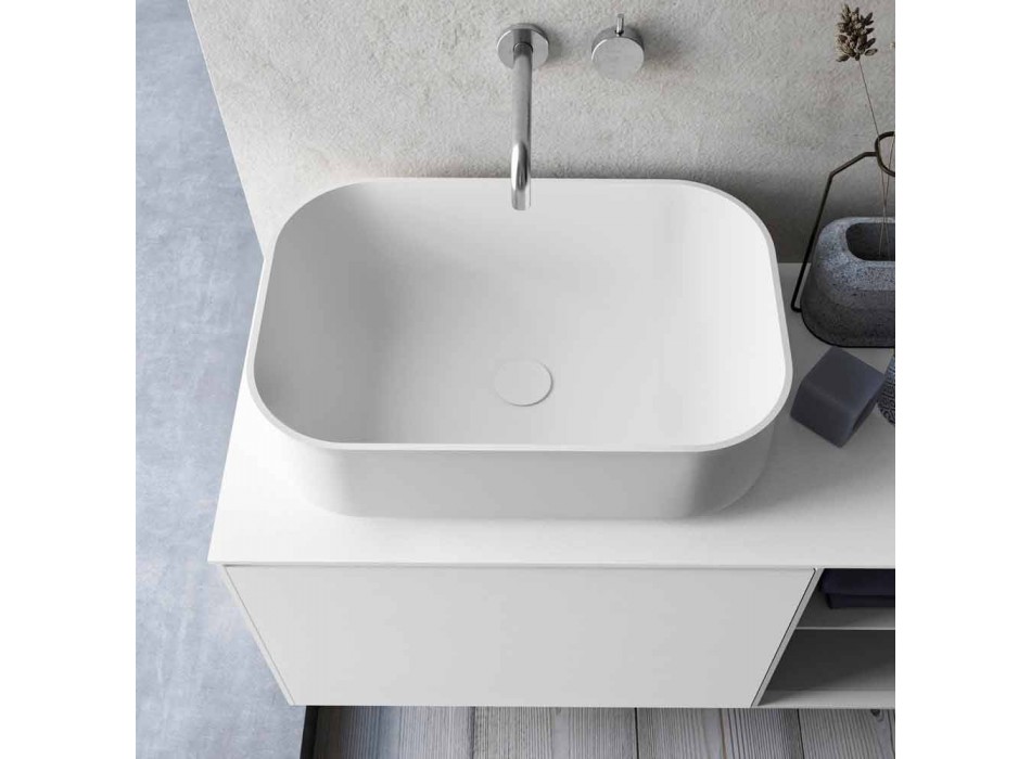 Composición de baño de suspensión de diseño moderno Made in Italy - Callisi14 Viadurini