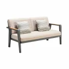 Sofá de 2 plazas, 2 sillones y mesa de centro Garden Composition - Moira Viadurini