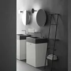 Composición del piso de muebles de baño de diseño moderno - Farart10 Viadurini