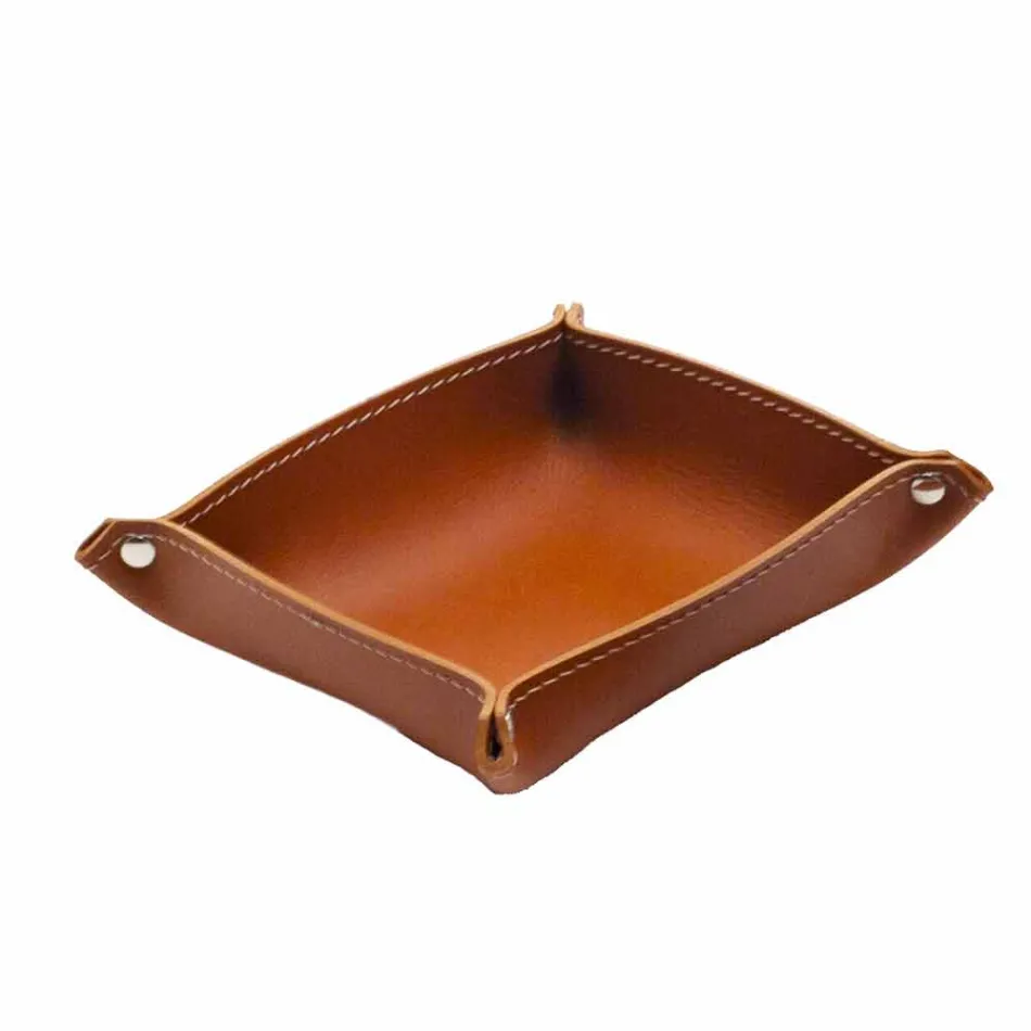 Composición de oficina de diseño moderno en cuero Made in Italy - Giulio Viadurini