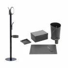 Composición de oficina de diseño moderno en cuero Made in Italy - Andrea Viadurini