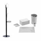 Composición de oficina de diseño moderno en cuero Made in Italy - Andrea Viadurini