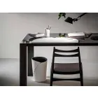 Composición moderna de oficina de cuero regenerado Made in Italy - Meduna Viadurini