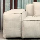 Composición de 1 Sofá, 1 Reposabrazos y 1 Península - Bizarre Viadurini