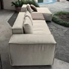 Composición de 1 Puf con Respaldo, 1 Puf y 1 Península - Bizarre Viadurini