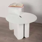 Composición de 2 mesas de centro modernas en acero Made in Italy - Álamo Viadurini