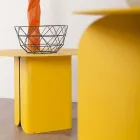 Composición de 2 mesas de centro modernas en acero Made in Italy - Álamo Viadurini