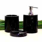 Composición de 3 accesorios de baño en mármol pulido Made in Italy - Trevio Viadurini