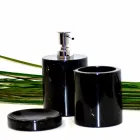 Composición de 3 accesorios de baño en mármol pulido Made in Italy - Trevio Viadurini