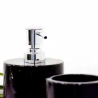 Composición de 3 accesorios de baño en mármol pulido Made in Italy - Trevio Viadurini